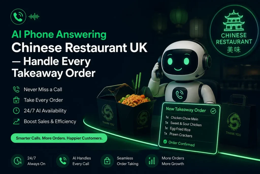 AI Phone Answering Chinese Restaurant UK