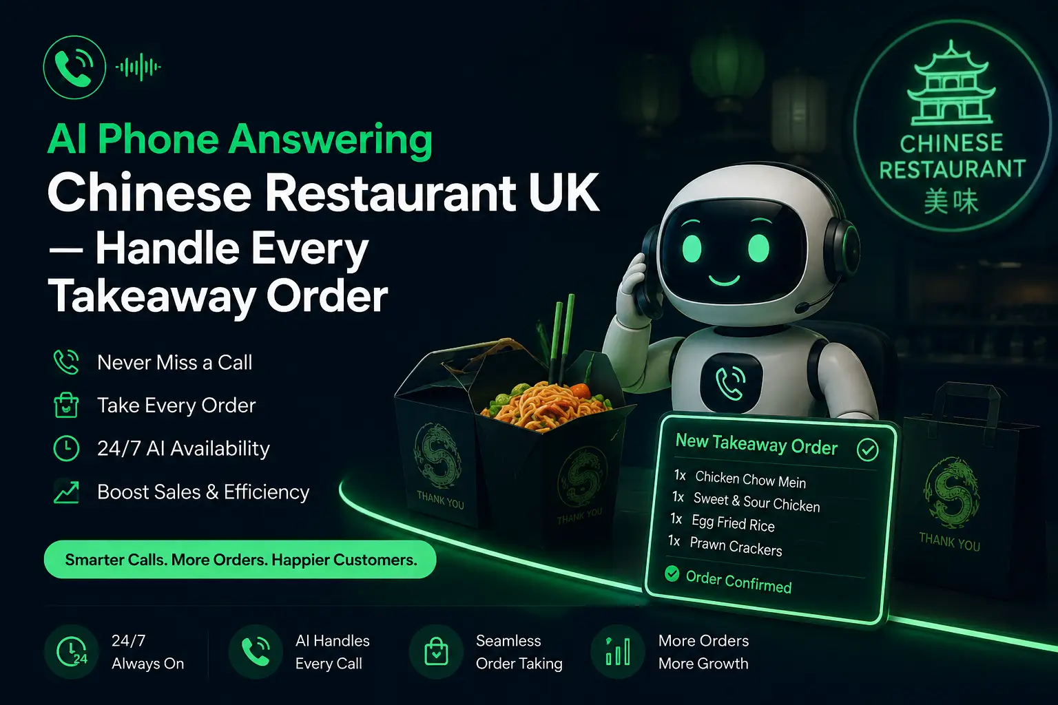AI Phone Answering Chinese Restaurant UK
