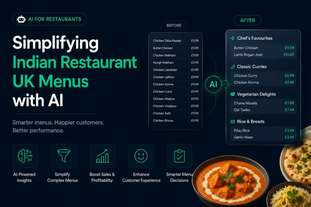Simplifying Indian Restaurant UK Menus with AI