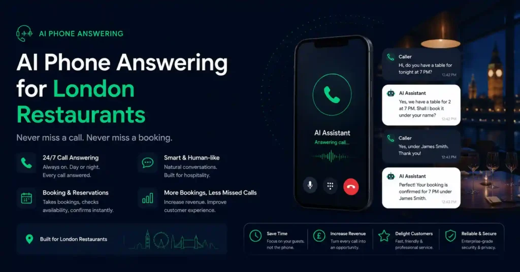 AI Phone Answering for London Restaurants