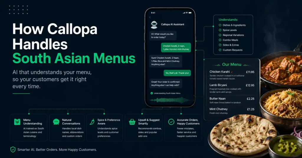 How Callopa Handles South Asian Menus